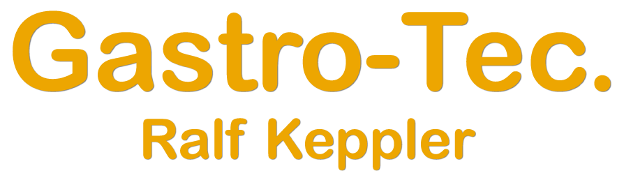 Ein Bild mit dem Schriftzug von Gastro-Tec ergänzend mit dem Namen Ralf Keppler